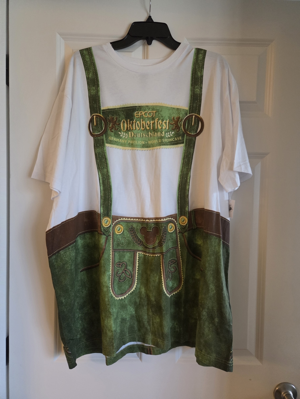 Disney Epcot Germany World Showcase Lederhosen Shirt XXL NEW